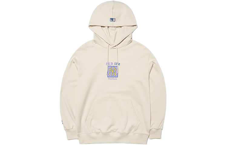 MLB Letter Print Pullover Sweatshirt Unisex White 3AHDL0314-50CRS