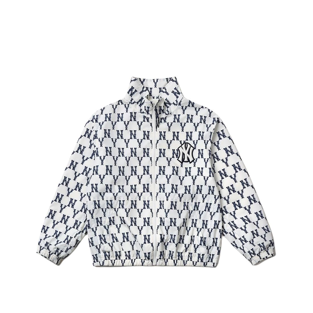 MLB Letter Print Stand Collar Jacket Unisex White 31JPW9131-50I