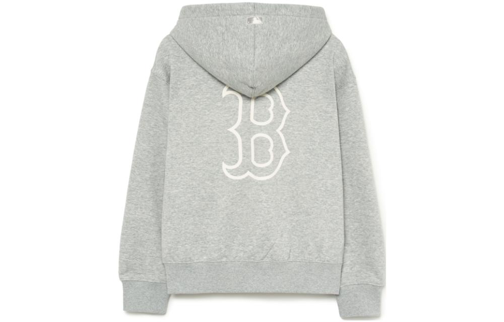 MLB Letter Print Zip-Up Hoodie Jacket Unisex - Gray 3ATRB0236-43MGS 圖 3