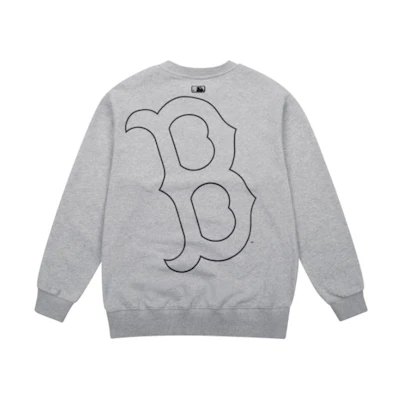 MLB Lettering Pullover Sweatshirt Unisex - Gray 31MT05111-43M