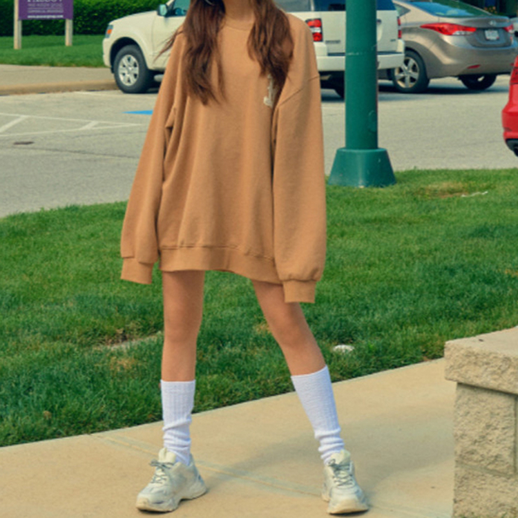 MLB Like Boston Red Sox Logo Crewneck Sweatshirt Unisex Coffee Brown 31MT05941-43B 圖 4