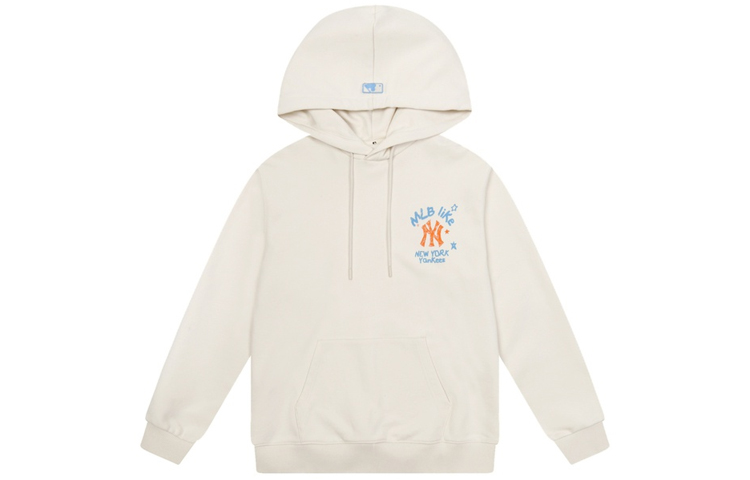 MLB LIKE Series Graffiti Hoodie Unisex Off-White Color 31HD02041-50I