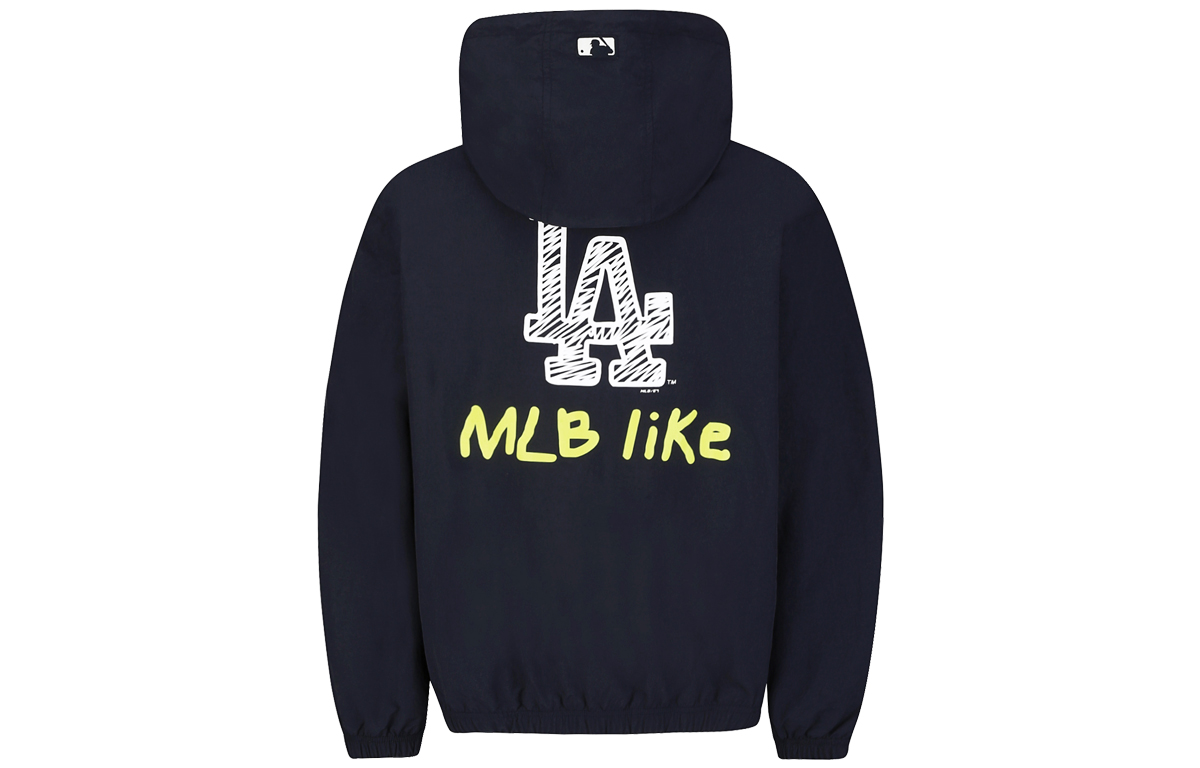 MLB Like Series Loose Graffiti Windbreaker Navy Unisex - Gift Recommended 31JP09031-07N