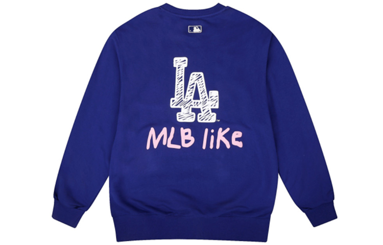 MLB Like Series Los Angeles Dodgers Logo Pullover Sweatshirt Unisex Blue 31MT05941-07U