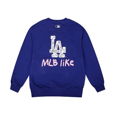 MLB Like Series Los Angeles Dodgers Logo Pullover Sweatshirt Unisex Blue 31MT05941-07U