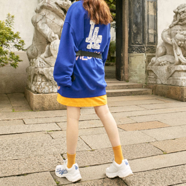 MLB Like Series Los Angeles Dodgers Logo Pullover Sweatshirt Unisex Blue 31MT05941-07U 圖 6