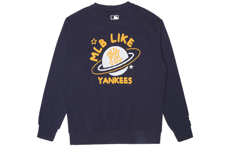 MLB LIKE Series Navy Graffiti Cartoon Long Sleeve Sweatshirt Unisex - Gift Ready 31MT06111-50N