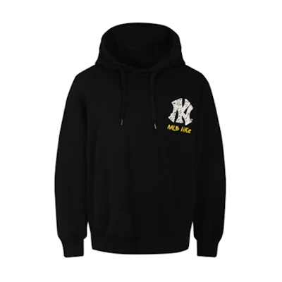MLB LIKE Series New York Yankees Graffiti Print Hoodie Unisex Black 31HD05941-50L