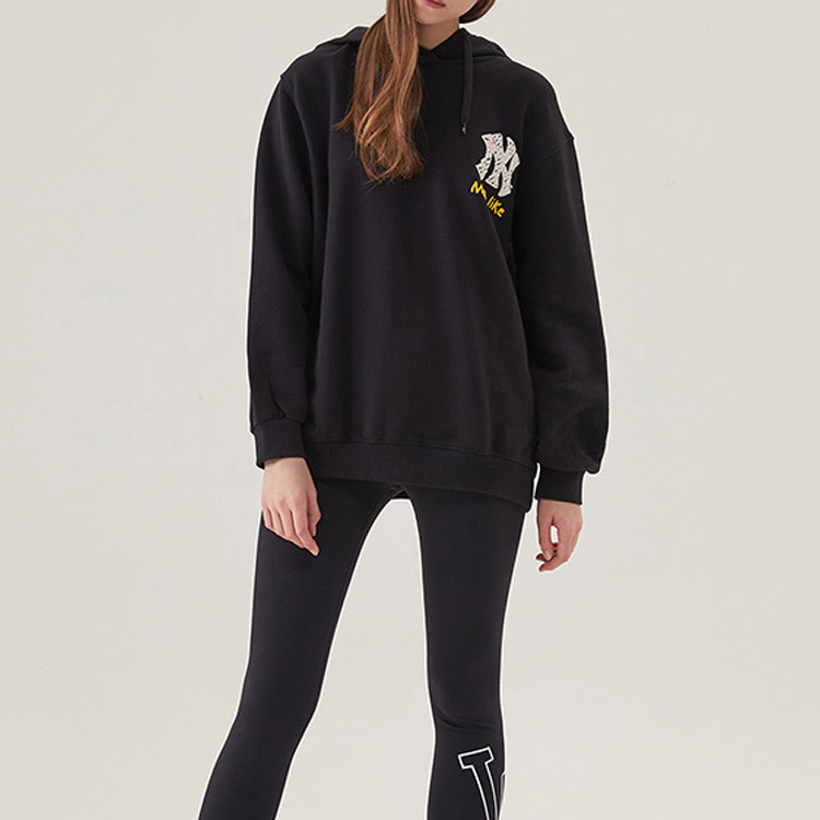 MLB LIKE Series New York Yankees Graffiti Print Hoodie Unisex Black 31HD05941-50L 圖 4