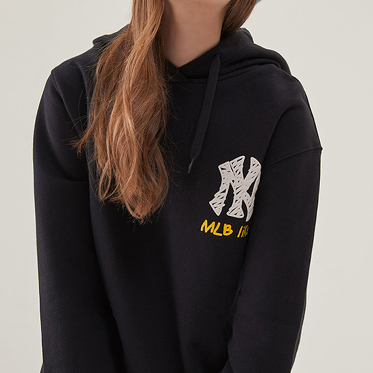 MLB LIKE Series New York Yankees Graffiti Print Hoodie Unisex Black 31HD05941-50L 圖 6