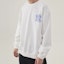 Shop MLB Like Series New York Yankees Logo Ivory White Crewneck Sweatshirt Unisex 31MT05941-50I