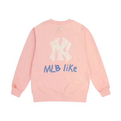 MLB LIKE Series New York Yankees Pink Logo Crewneck Unisex Sweatshirt 31MT05941-50P