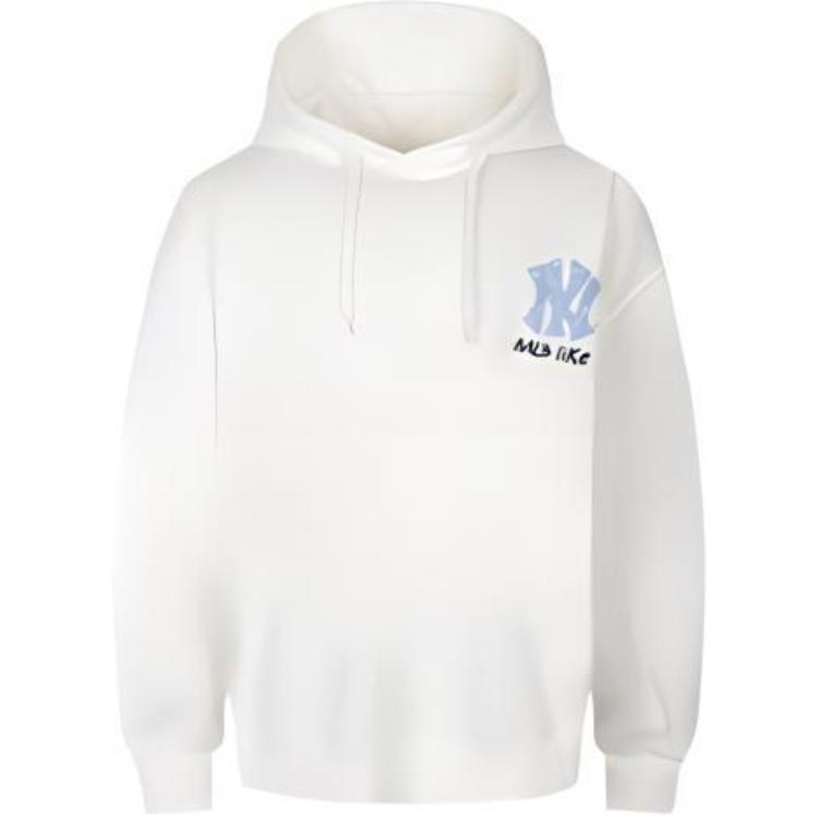 MLB Like Series New York Yankees Printed Oversized Hoodie Ivory Unisex 31HD05941-50I