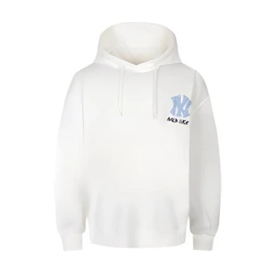 MLB Like Series New York Yankees Printed Oversized Hoodie Ivory Unisex 31HD05941-50I