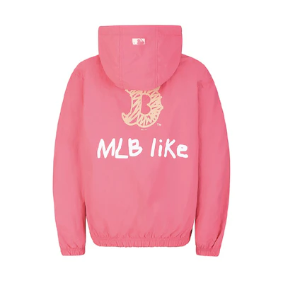 MLB Like Series Unisex Lightweight Windbreaker Jacket Graffiti Pink 31JP09031-43P