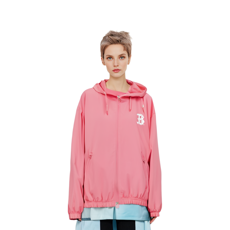 Shop MLB Like Series Jaket Windbreaker Ringan Unisex Graffiti Pink 31JP09031-43P