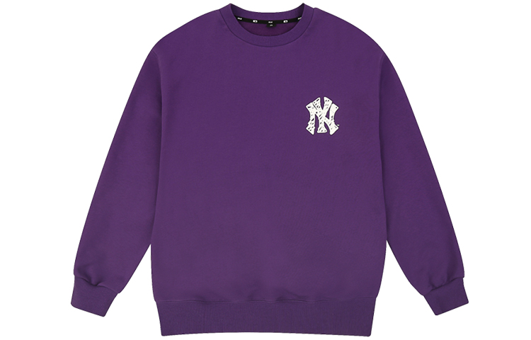 MLB LIKE Series Unisex Loose Fit Graffiti Sweatshirt Blue Purple Long Sleeve 31MT08011-50V 圖 3
