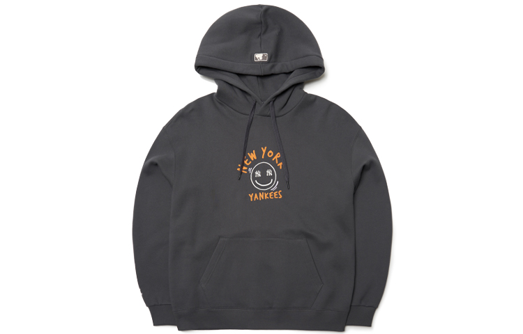 MLB LIKE Series Unisex Smile Print Sweatshirt Charcoal Grey - Great Gift Idea 3AHDL5116-50CGS