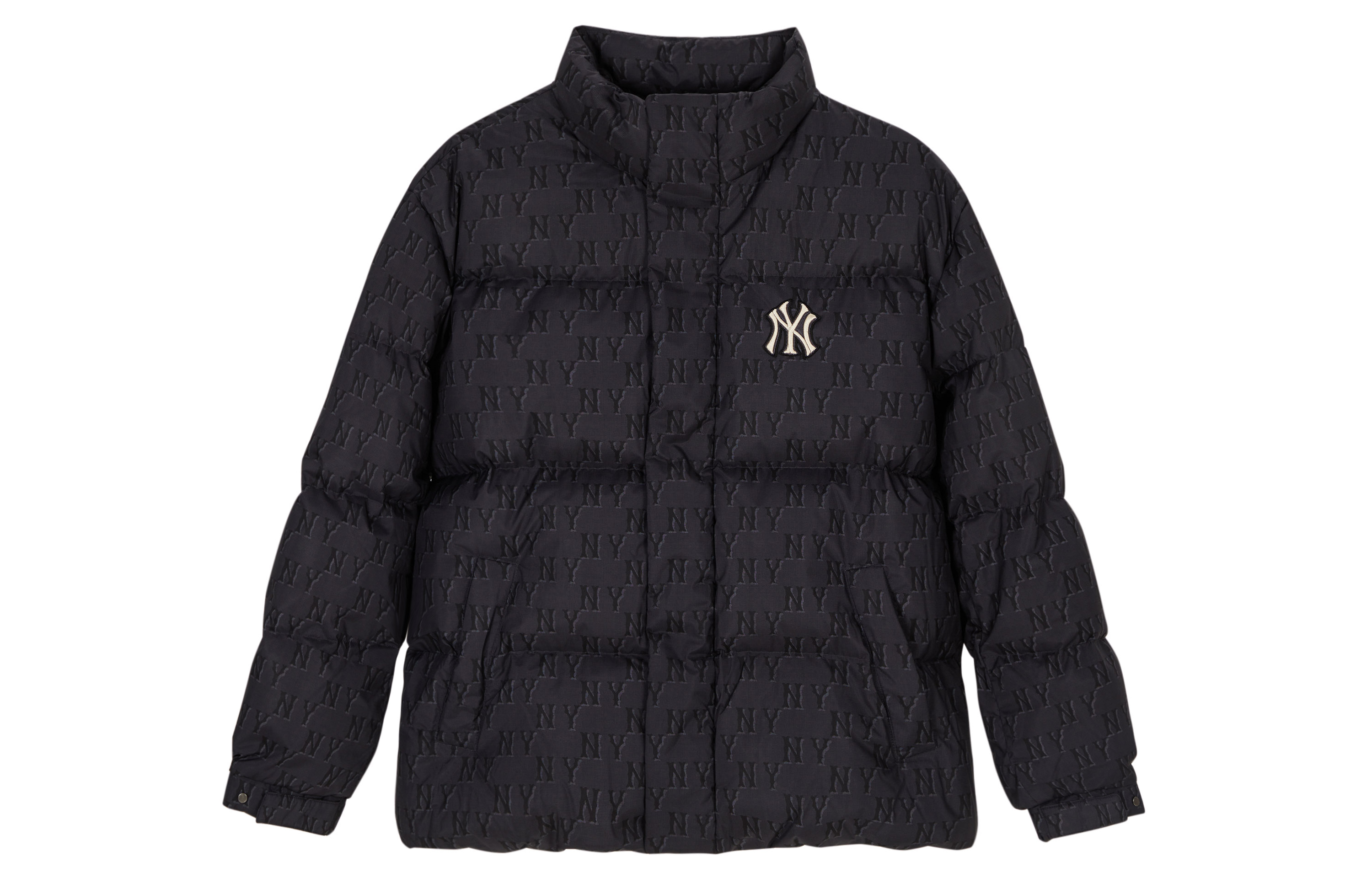 Order MLB 全版印花短版羽絨外套 男女款 黑色. 3ADJM0736-50BKS