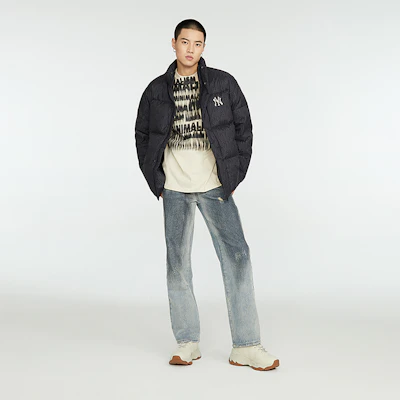 MLB标志满印短款羽绒服男女同款黑色. 3ADJM0736-50BKS Details for MLB标志满印短款羽绒服男女同款黑色. 3ADJM0736-50BKS