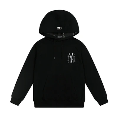 MLB Logo Casual Hoodie Unisex Black 31HDE1041-50L