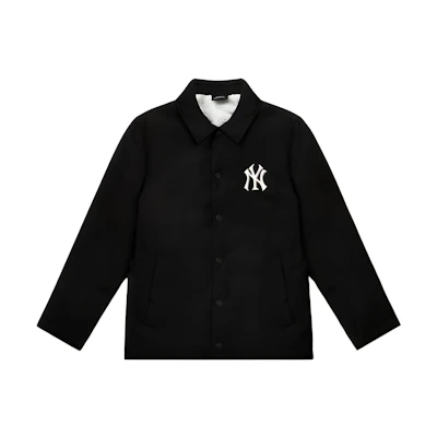 MLB Logo Collared Long-Sleeve Coach Jacket Black () 31JPF7061-50L