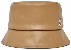 MLB Logo Embossed Faux Leather Bucket Hat Unisex Couple Style 3AHTM1226-50BGD MLB Logo Embossed Faux Leather Bucket Hat Unisex Couple Style 3AHTM1226-50BGD