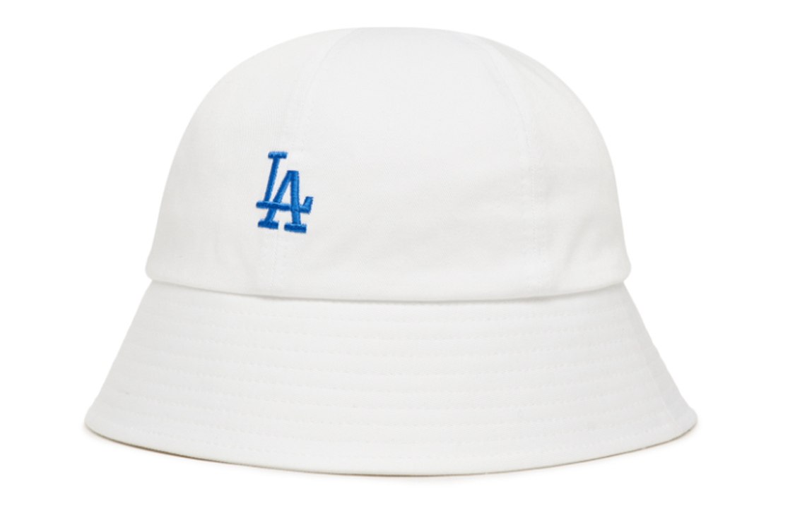 MLB Logo Embroidered Bucket Hat Unisex White 3AHT5502N-07WHS