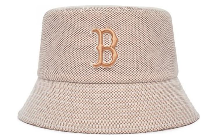 MLB Logo Embroidered Classic Bucket Hat Beige Unisex 3AHTM043N-43BRS