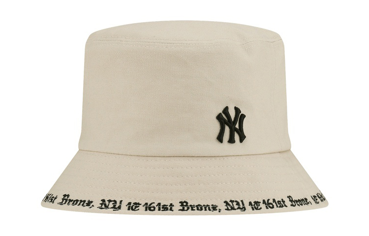 MLB Logo Embroidered Cotton Bucket Hat Unisex Casual Sports Style 32CPHG941