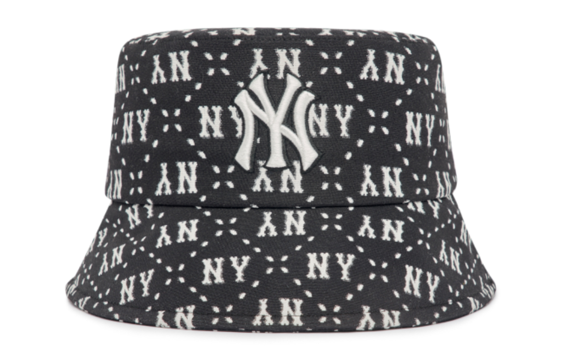MLB Logo Embroidered Fashion Cotton Bucket Hat Unisex Couple Style. 3AHTM023N-50BKS