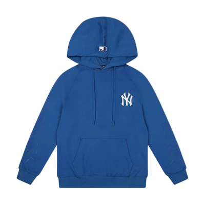 MLB Logo Embroidered Hoodie Blue - Long Sleeve Sweatshirt 31HD03041-50U
