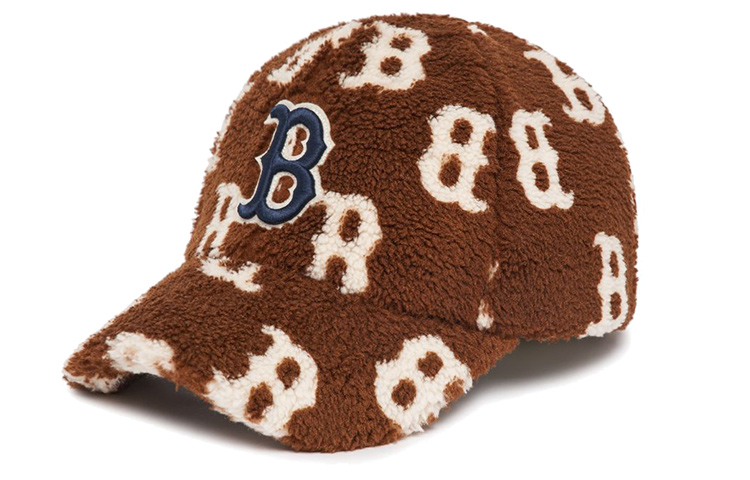 MLB Logo Embroidered Polyester Baseball Cap Unisex Camel Color. 3ACPMF126-43BRD