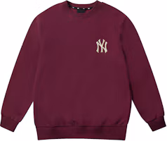 Lookbook MLB Logo 刺繡男女寬鬆版衛衣 - 深紫色 31MTM1041-50E