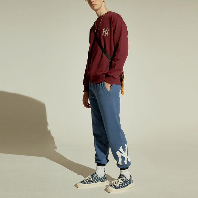 Purchase Sweatshirt Oversize Unisex MLB Logo Bordir - Ungu Tua 31MTM1041-50E