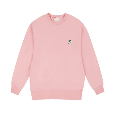 MLB Logo Graphic Unisex Pink Long Sleeve Sweatshirt 31MT02011-50P
