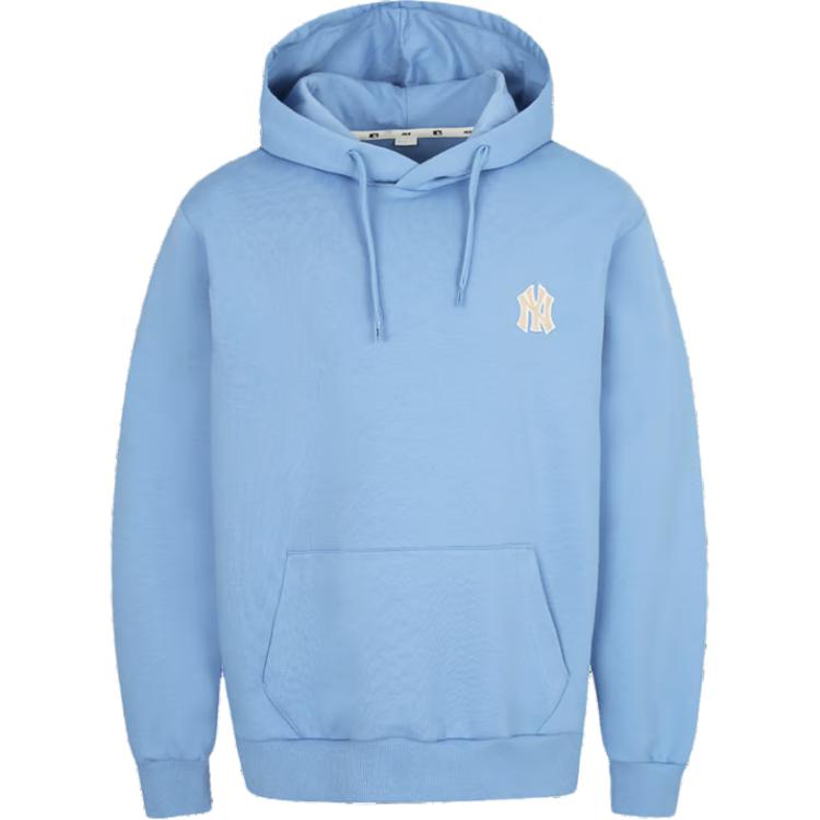 MLB Logo Hoodie Unisex Pullover Long Sleeve - Blue 31HD04011-50U
