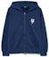 Buy MLB Logo Jaket Hoodie Navy Blue dengan Resleting 3ATRB0236-09NYS