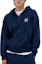Shop MLB Logo Jaket Hoodie Navy Blue dengan Resleting 3ATRB0236-09NYS