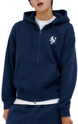 MLB Logo Jaket Hoodie Navy Blue dengan Resleting 3ATRB0236-09NYS Purchase MLB Logo Jaket Hoodie Navy Blue dengan Resleting 3ATRB0236-09NYS