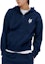 Sizing MLB Logo Jaket Hoodie Navy Blue dengan Resleting 3ATRB0236-09NYS