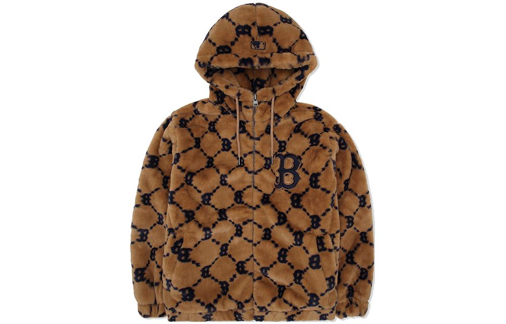 MLB Logo Print Hoodie Jacket Unisex 3AFDM0226