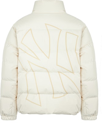 MLB标志印花短款羽绒服男女同款 - 米白色 3ADJB0116-50CRS Lookbook MLB标志印花短款羽绒服男女同款 - 米白色 3ADJB0116-50CRS