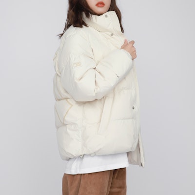 MLB标志印花短款羽绒服男女同款 - 米白色 3ADJB0116-50CRS Details for MLB标志印花短款羽绒服男女同款 - 米白色 3ADJB0116-50CRS