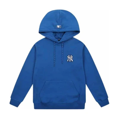MLB Logo Printed Blue Hoodie Unisex Long Sleeve Pullover 31HD02111-50U