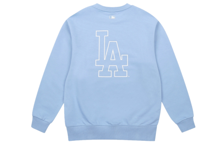 MLB Logo Printed Crewneck Sweatshirt Unisex Blue 31MT04111-07U