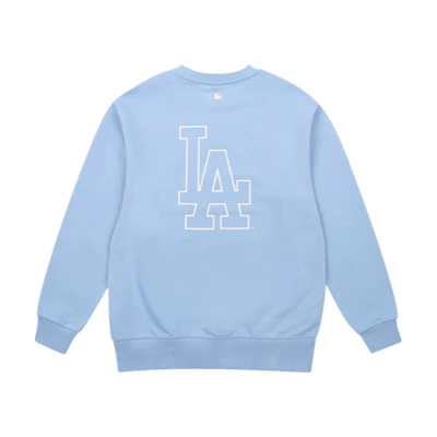 MLB Logo Printed Crewneck Sweatshirt Unisex Blue 31MT04111-07U