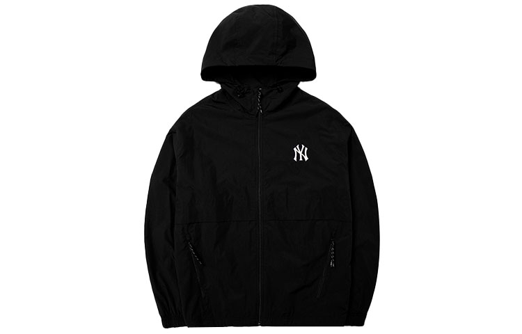 MLB Logo Printed Hoodie Jacket Unisex Black. 3AWJ01014-50BKS 圖 2