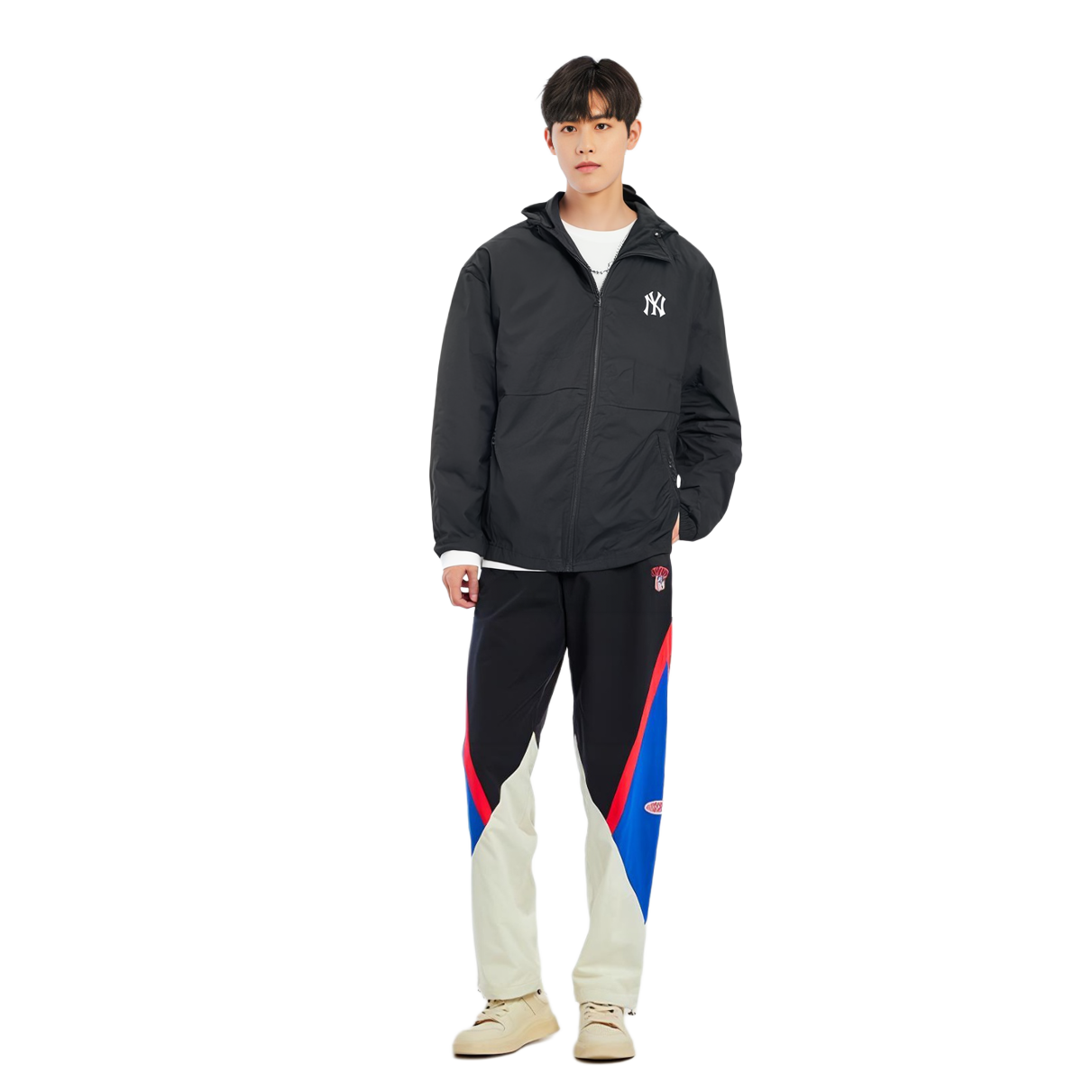 MLB Logo Printed Hoodie Jacket Unisex Black. 3AWJ01014-50BKS 圖 7