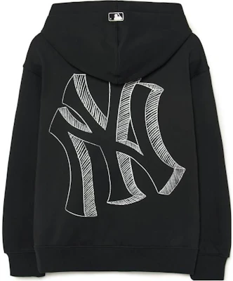 MLB Logo Printed Hoodie Long Sleeve Unisex Black Sweatshirt 3AHDB0336-50BKS Lookbook MLB Logo Printed Hoodie Long Sleeve Unisex Black Sweatshirt 3AHDB0336-50BKS